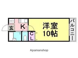 オリンピアン尼崎【206号室】の間取り