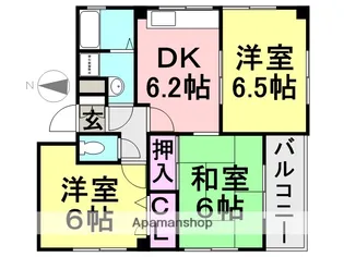 FTハイツ立花【202号室】の間取り