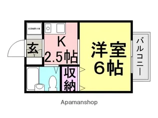 メゾンドール立花【202号室】の間取り