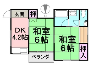 別府コーポ【201号室】の間取り