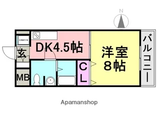 セレーノルーチェ【305号室】の間取り