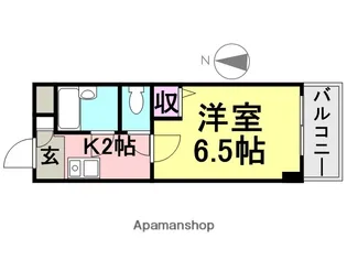 ローズコーポ阪神尼崎【104号室】の間取り