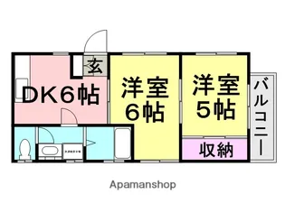 ランドマーク立花中央【3階】の間取り