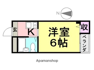 ドルチェ西立花【303号室】の間取り
