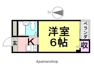 ドルチェ西立花【304号室】の間取り