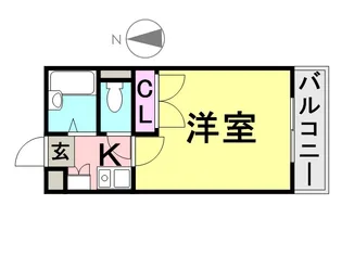 彩華1【105号室】の間取り