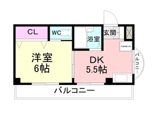 ハイマット武庫【3階】の間取り