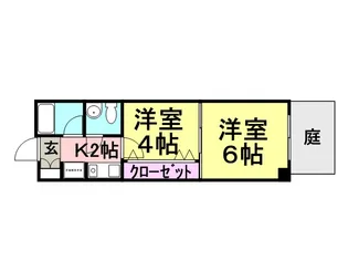 デュエット福住【1階】の間取り