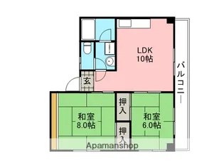 グランコート武庫之荘【205号室】の間取り