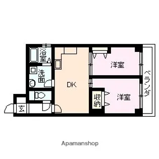 アダージオ若王寺【101号室】の間取り