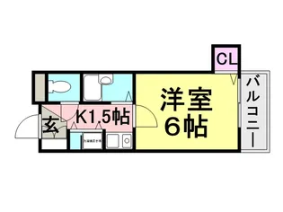プラマー1番館【201号室】の間取り