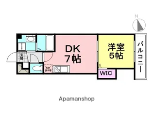 グランデージ次屋【102号室】の間取り