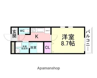 フジパレス武庫之荘?番館【1階】の間取り