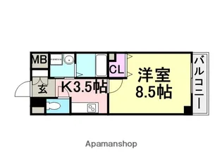 BLOOM LIFE TSUKAGUCHI【1階】の間取り