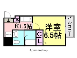 SWISS立花【601号室】の間取り