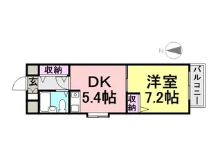 ロイヤルメゾン塚口南2【303号室】の間取り