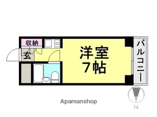 ロイヤルメゾン南武庫之荘【206号室】の間取り