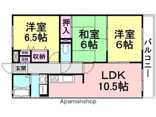オリーブハイツ【102号室】の間取り