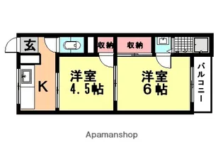 寿マンション【402号室】の間取り