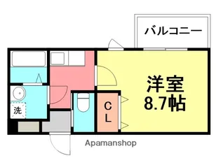シエテ南塚口【2階】の間取り