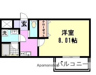 シエテ南塚口【4階】の間取り
