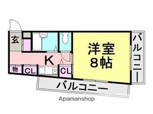 ひらこうパート1【505号室】の間取り
