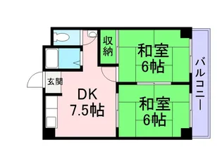 コーポ白峰【2階】の間取り