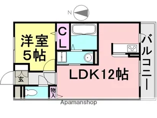 サンオーニック エミュー【1階】の間取り