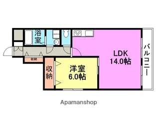 コスモライフ武庫【3階】の間取り