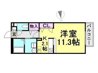 DAIKENN武庫之荘?ヴェスト【2階】の間取り