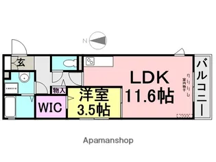 シャルム武庫元町【3階】の間取り