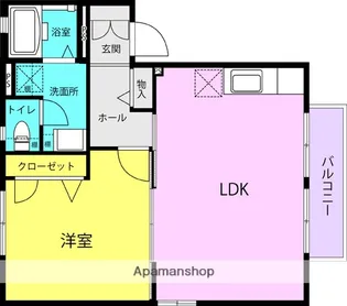 サンカームハイツ【101号室】の間取り