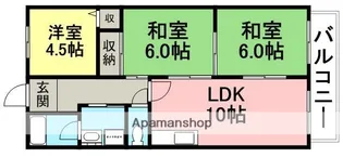 メゾン武庫之荘2番館【4階】の間取り