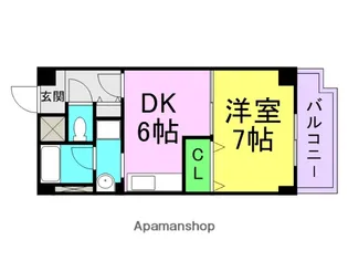 セレナ東甲子園【4階】の間取り