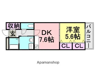 CASA FELICE【6階】の間取り