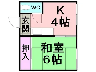 オーラ・コート杭瀬【101号室】の間取り