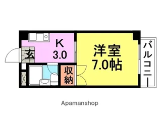 ピュア南塚口【402号室】の間取り