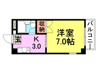 ピュア南塚口【4階】の間取り