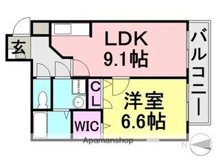 パレス武庫川【2階】の間取り