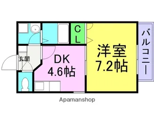 パレス武庫川【1階】の間取り