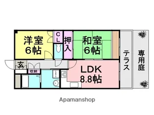 グレートフューチャーパート2【103号室】の間取り