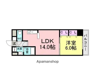 ARCENCIEL(アルカンシェル)【504号室】の間取り