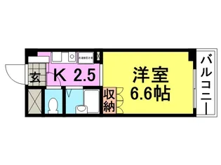 ブルーメ武庫之荘【3階】の間取り