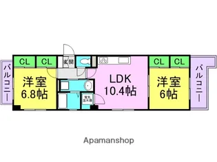 LUMIERE甲子園一番町【5階】の間取り