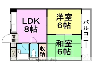 リヴィエール尾浜【217号室】の間取り