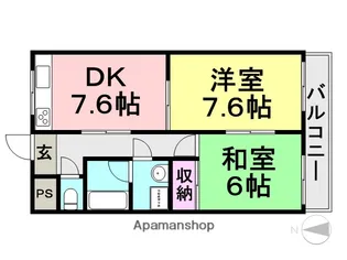 RESIDENCE塚口【304号室】の間取り