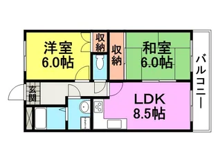 レジデンスノマンドゥ【3階】の間取り