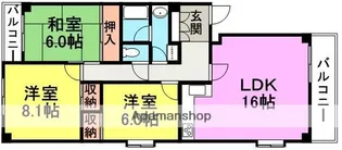 メゾンサンストリーム【3階】の間取り