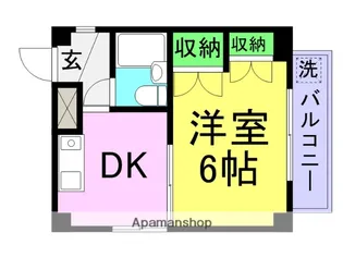 コスモ武庫川【401号室】の間取り