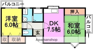 エスポワール武庫之荘北5【202号室】の間取り